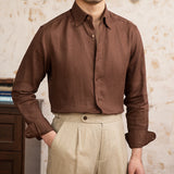 Camisa de Linho de Manga Longa Geneva