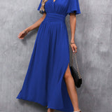 Eterna - Elegante Vestido Maxi Preto para Noite