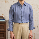 Camisa de Linho de Manga Longa Geneva