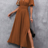 Eterna - Elegante Vestido Maxi Preto para Noite