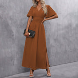 Eterna - Elegante Vestido Maxi Preto para Noite