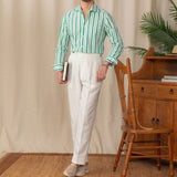 Camisa Listrada Amalfi de Algodão com Mangas Longas