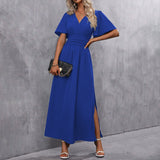 Eterna - Elegante Vestido Maxi Preto para Noite