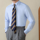 Camisa de bambu macia com mangas longas, anti-amarrotamento, perfeita para o dia a dia