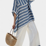Constança - Conjunto de Linho Estilo Mediterrâneo