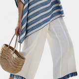 Constança - Conjunto de Linho Estilo Mediterrâneo