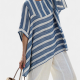 Constança - Conjunto de Linho Estilo Mediterrâneo