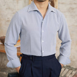 Camisa de Manga Longa Koh Samui em Tecido Seersucker