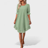Sassa - Vestido Casual com Acabamentos em Renda