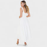 Maribel - Midi Dress with Square Neckline