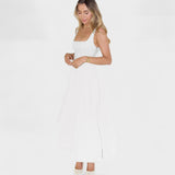 Maribel - Midi Dress with Square Neckline