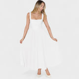 Maribel - Midi Dress with Square Neckline