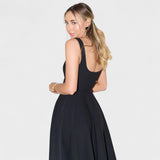 Maribel - Midi Dress with Square Neckline