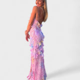 Julieta - Vestido Longo com Acabamentos em Renda