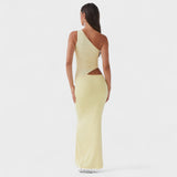 Seranella - Elegante Vestido Maxi Assimétrico
