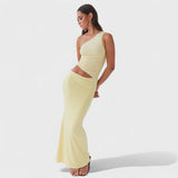Seranella - Rochie Asimetrică cu Lungime Maximă