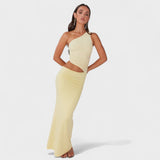 Seranella - Elegante Vestido Maxi Assimétrico