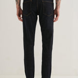 Ankle-Length Slim Fit Raw Indigo Jeans