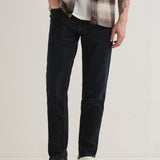Ankle-Length Slim Fit Raw Indigo Jeans