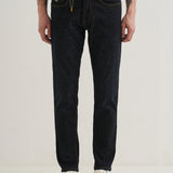 Ankle-Length Slim Fit Raw Indigo Jeans