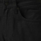 Calças Jeans Pretas com Corte Confortável