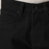 Jeans Pretos Estilo Desgastado com Corte Slim