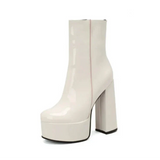 Carina - Botas de Plataforma Elevada com Estilo e Confiança