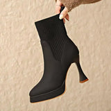 Eugénia - Botas Elegantes com Plataforma para Conforto Feminino