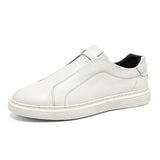 Slip-ons de couro genuíno