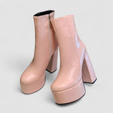Carina - Botas de Plataforma Elevada com Estilo e Confiança