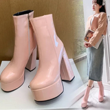Carina - Botas de Plataforma Elevada com Estilo e Confiança