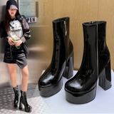 Carina - Botas de Plataforma Elevada com Estilo e Confiança