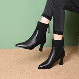 Clara - Botas de Couro com Plataforma