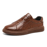 Slip-ons de couro genuíno