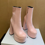 Carina - Botas de Plataforma Elevada com Estilo e Confiança