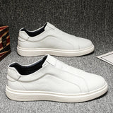Slip-ons de couro genuíno