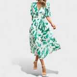 Clara - Vestido Midi Floral Sofisticado