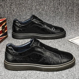 Slip-ons de couro genuíno