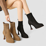 Eugénia - Botas Elegantes com Plataforma para Conforto Feminino