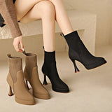 Eugénia - Botas Elegantes com Plataforma para Conforto Feminino