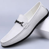 Raven Leather Moccasins