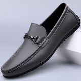 Raven Leather Moccasins