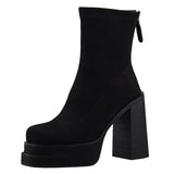 Olga - Botas Modernas em Camurça Confortável