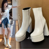 Carina - Botas de Plataforma Elevada com Estilo e Confiança