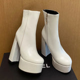 Carina - Botas de Plataforma Elevada com Estilo e Confiança