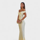 Bárbara - Elegante Vestido Maxi de Cetim