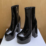 Carina - Botas de Plataforma Elevada com Estilo e Confiança