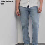 Jeans Slim Fit com Desgaste Suave