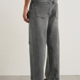 Cinza Fumado Baggy Jeans