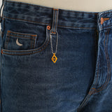 Desgastados Azul Pedra - Jeans de Corte Recto